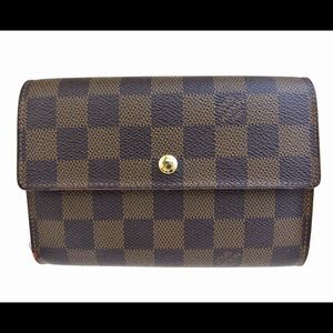 Authentic LOUIS VUITTON Tresor Trifold Damier
